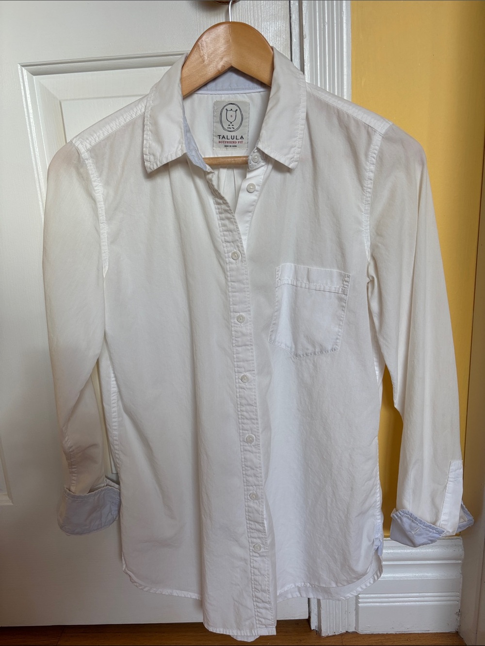Talula Classic White Button-Down Shirt